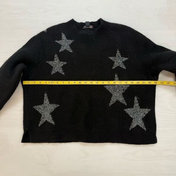 AllSaints Metallic Star Alpaca & Wool Blend Sweater Medium - Picture 8 of 11